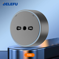 Adaptateur de prise murale durable DELEFU, prise à cinq trous avec ports USB + Type-C, accessoires électriques