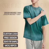 T-shirt personnalisé vintage en coton délavé, style streetwear, t-shirts unis pour hommes, OEM, teinture jet, t-shirt oversize pour hommes