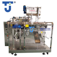 Sachet liquide automatique à haute efficacité pour boisson de jus Doypack Pochette debout Film de papier Machine horizontale Résistant aux fuites
