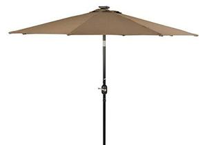 <span class=keywords><strong>Parasol</strong></span> extérieur de 7 pieds avec lumières LED solaires TAN - Product Image 2