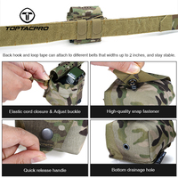 TOPTACPRO Pochette grenade camouflage 500D Nylon tactique MOLLE pochette grenade unique pochette grenade pour ceinture