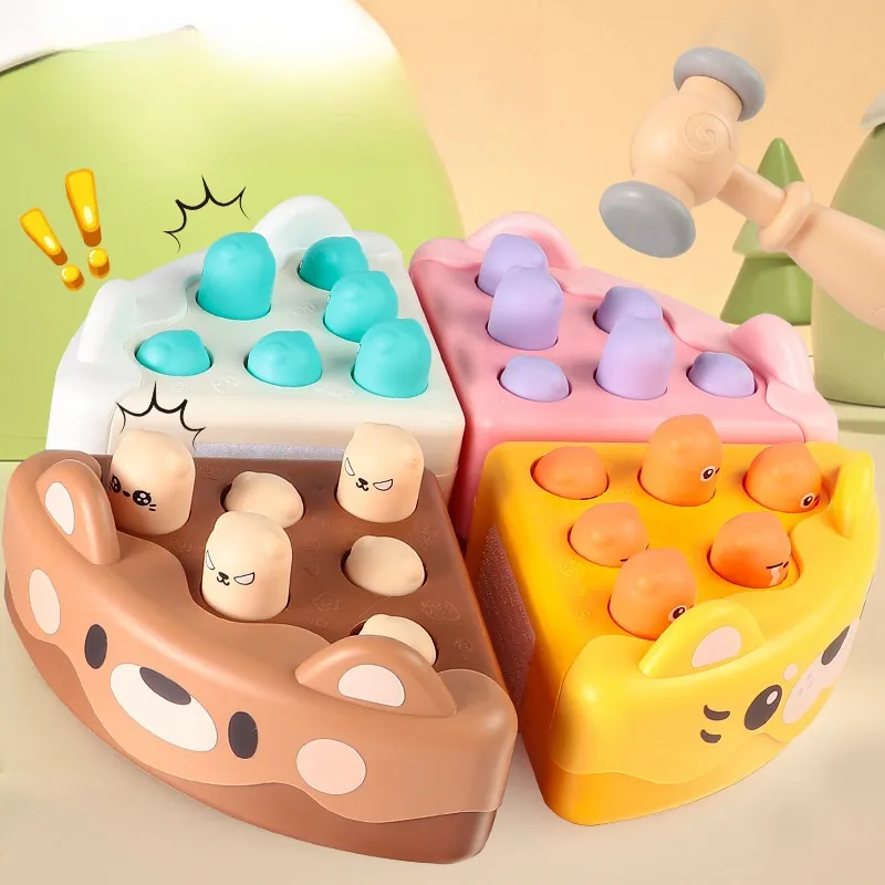 4-In-1 sevimli kek köstebek çocuk oyuncak erken eğitim faydaları istihbarat beyin fırtınası ve köstebek oyunu oynamak