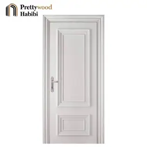 Fábrica de painel de folha americana do catálogo de design único mdf interior branco para portas