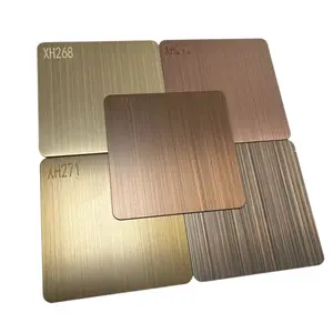 メタルプレートレインボーブラックゴールドカラーAstmA240304 Sus316s Sus310s 0.55mm 1mmステンレス鋼7日以内にカスタマイズ可能