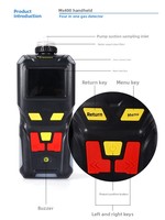 Detektor Gas Digital 4-in-1 Kelas Industri TOPSTAR TP400 Plastik ABS Alarm Suara/Cahaya/Getaran Garansi 1 Tahun Penganalisis Gas