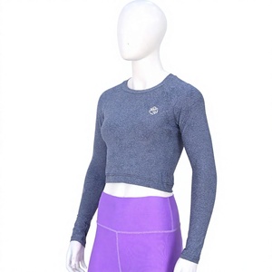 Blaze Fight Wear Customized Women's Oversize Crop <b>Top</b> 100% Cotton Breathable Solid Color O-Neck Drop Shoulder Diamonds Button - Product Image 1