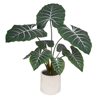 Plante artificielle Alocasia haute simulation, oreille d'éléphant tropicale pour la décoration intérieure
