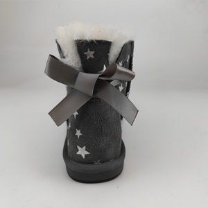 <span class=keywords><strong>Bottes</strong></span> d'hiver pour femmes, <span class=keywords><strong>bottes</strong></span> hautes thermiques couleur marron avec papillon - Product Image 2
