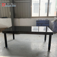 Table de soudage 3D D16 en fonte/acier traité thermiquement, haute stabilité, résistante à l'usure, pour projets de soudage industriels