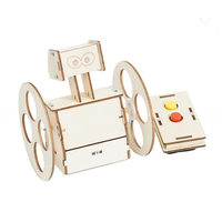 Kit de Robot Autoequilibrado para Armar, Juguete Educativo de Madera Natural Ecológica, Actividad de Construcción Montessori, Caja de Juguetes Resistente