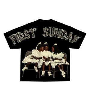 2026 Top Selling First <strong>Sunday</strong> Graphic O-Neck Formal Design Custom Men's T-Shirt 180g Knitted 100% Cotton Short Sleeve Oversized - Product Image 5