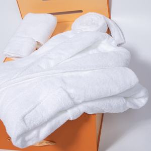 ผ้าขนหนูผ้าฝ้ายอียิปต์หรูหราพร้อมชุดของขวัญเสื้อคลุมอาบน้ำ - Product Image 6