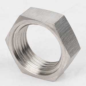 Thép không gỉ nữ phẳng <span class=keywords><strong>Nut</strong></span> khóa <span class=keywords><strong>Nut</strong></span> tốt răng bên ngoài hình lục giác mỏng hạt gốc mạ niken lớp phủ được chứng nhận - Product Image 2