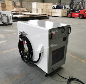 Máquina de soldadura láser de hierro y aluminio de acero, sistema de refrigeración por agua, soldador láser con máquina de soldadura láser de fibra portátil Ce - Product Image 4