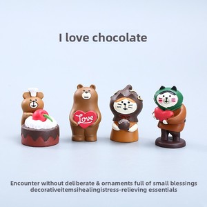 Adornos Pequeños de Resina con Diseño de Gato y Chocolate para el Día de San Valentín - Temática de Comida y Repostería - Product Image 2