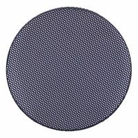 Grille de microphone en métal personnalisée, couleur et taille au choix, noire et blanche, ronde, pour micro de télévision
