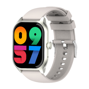 นาฬิกาอัจฉริยะ HKSF KM15 หน้าจอ TFT 2.01 นิ้ว ชิปเซ็ต AB5682 แบตเตอรี่ 210mAh สายซิลิโคน ตัวเรือนโลหะ - Product Image 2