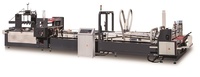 Machine plieuse-colleuse électrique automatique avec colle froide et colle thermofusible pour le pliage et le collage de cartons
