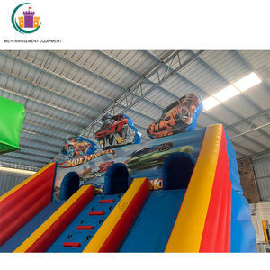 <span class=keywords><strong>Castillo</strong></span> inflable gigante de rueda caliente con toboganes Parque de Atracciones inflable con muro de escalada y obstáculos para negocios de alquiler - Product Image 4