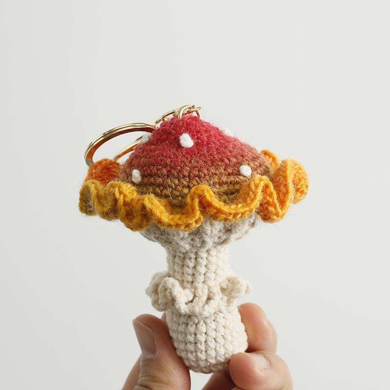 Exquisite Soft Vegetable Mushroom Plush 3d Shape Small Crocheted ...