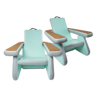 Chaise de canapé plate-forme flottante, gonflage rapide, bord de mer, natation, point de goutte d'eau