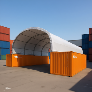 Tenda Container Industriale Tmg 30 X 40 con Doppia Struttura e Copertura in PVC Resistente per Stoccaggio Merci - Product Image 2