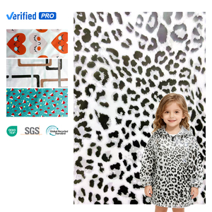 Mô hình da báo TPU không thấm nước giả da tùy chỉnh in áo mưa vải cho trẻ em poncho và áo mưa - Product Image 1