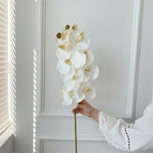 Orchidee Phalaenopsis in Seta Stile Cinese, Fiori Artificiali Realistici di Alta Qualità, Composizioni in Vaso <span class=keywords><strong>per</strong></span> Soggiorno e Ingresso - Product Image 4