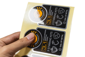 Logo tùy chỉnh, nhãn bao bì tự dính, nhãn kim loại, mỹ phẩm, chai nước hoa - Product Image 4