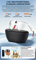 Gafas de Ciclismo Inteligentes con Cámara, Traducción por IA, Asistente de Voz, Grabación de Video 1080P, Audio Inalámbrico, Transferencia WiFi, OEM