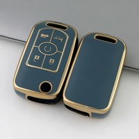 Coque de clé intelligente en TPU ultra-brillant WZ pour Buick Excelle E11J 06-08, avec bord doré, vente en gros