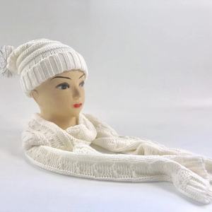 Set di accessori invernali Jacquard da <span class=keywords><strong>donna</strong></span> personalizzati cappello caldo <span class=keywords><strong>guanti</strong></span> lunghi <span class=keywords><strong>sciarpa</strong></span> - Product Image 3