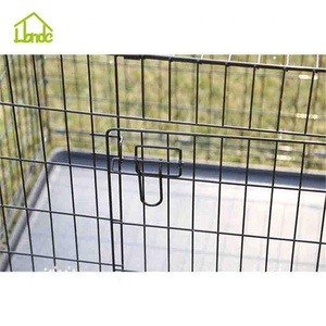 Açık metal taşınabilir katlanır köpek kafesi sandık taşıyıcı kapalı tel pet yavru katlama kafes kulübesi ücretsiz köpek kafesleri ve kasaları - Product Image 3