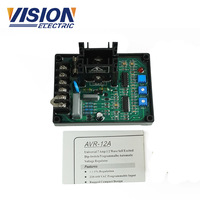 Régulateur AVR 12A de type sans balais, schéma de circuit AVR GAVR-12A pour pièces de rechange de générateur, groupe électrogène