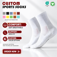 Chaussettes d'équipage avec logo personnalisé OEM pour hommes Échantillon rapide Elite Basketball & Sport Running/Cycling Bottom Logo Position