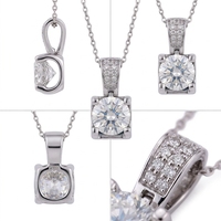 Colliers pendentifs de mode en gros Kirin, D VVS Mossinite, hypoallergéniques, en argent sterling 925, chaîne de collier avec pendentif, OEM ODM