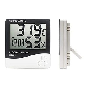 <b>Digital</b> Temperature and Humidity, Thermo Hygrometer and <b>Clock</b> - Product Image 3