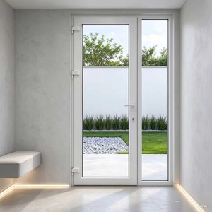 Modern UPVC 60 <b>Hinged</b> <b>Door</b> Soundproof Waterproof <b>Door</b> for Bathroom Bedroom Balcony and Residential Commercial Use - Product Image 3