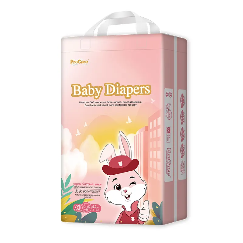 Procare Brand Baby Disposable Diaper Premium Quality Thin Baby Diaper Wholesale Manufacturer