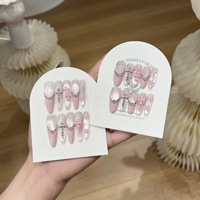 Autocollant Chrome Hearts en forme de croix, effet œil de chat, rose clair, avec strass, finition brillante et scintillante, style français