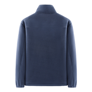 Chaqueta Larga de Forro Polar para Hombre, con Capucha, Cortavientos, Casual, Holgada, Cómoda, a la Moda, Nueva, con Cierre de Fibra de Bambú - Product Image 2