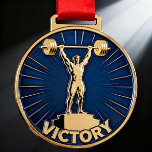Premium Heavy Duty Forged Bulk Awards Souvenir Medallas de levantamiento de pesas Campeón personalizado Powerlifting Sport Metal Medallas para juegos - Product Image 4