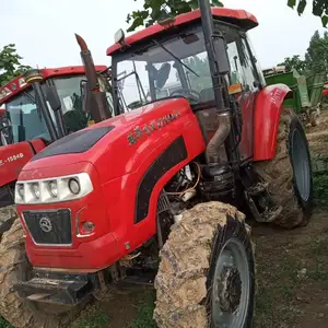 Trator barato usado pequeno agricultura 4wd tratores de roda para venda