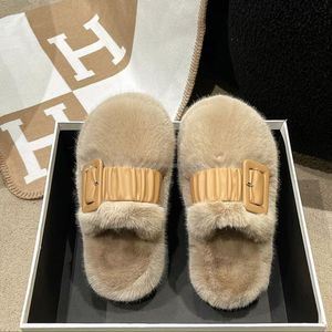 Ciabatte da Donna Più Popolari Firmate in Calda Pelliccia <span class=keywords><strong>di</strong></span> Montone Invernale per Casa in <span class=keywords><strong>Lana</strong></span> a Edizione Limitata - Product Image 3