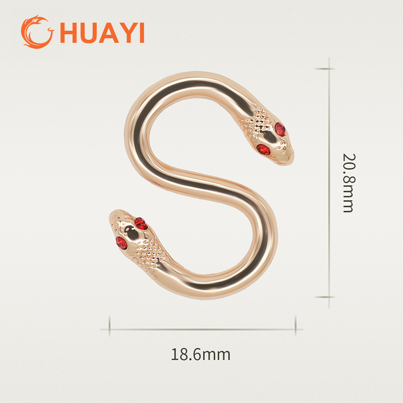 Factory Wholesale Custom Swimsuit Adjustable Clip Snake Shape Connector Clasp Bikini Snake Bra Buckles Underwear Buckle