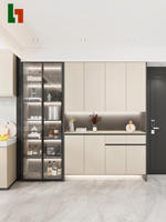 Armoire de rangement moderne personnalisée pour l'entrée intérieure, étagère à chaussures, meuble pour la maison, l'école, l'hôtel, le salon