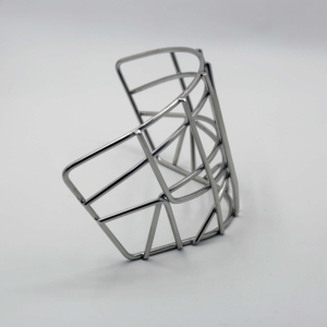 YOUNGSON Cage de casque de gardien de hockey sur glace verticale en acier inoxydable, finement traitée, avec fil de 4,8 mm de diamètre, haute résistance aux impacts, équipement de hockey - Product Image 1
