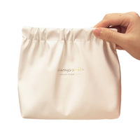 Nouvelle Trousse de Maquillage Imperméable en PU à Motif Lettres pour Femmes, Idéale pour Rouge à Lèvres, Serviettes Hygiéniques, Écouteurs et Câbles de Données