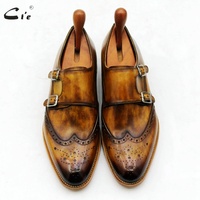 Pcie Ms190-chaussures en cuir véritable pour homme, faites à la main, personnalisées, formelles, nouvelle collection d'affaires