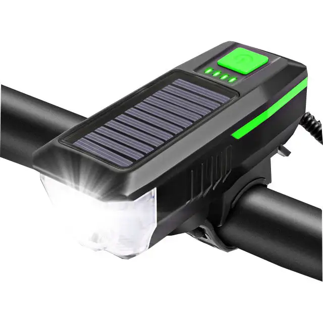 High Power Bicycle Usb Cycling Accessory Led Light Sensor Bike Led Headlight Solar Bike Light